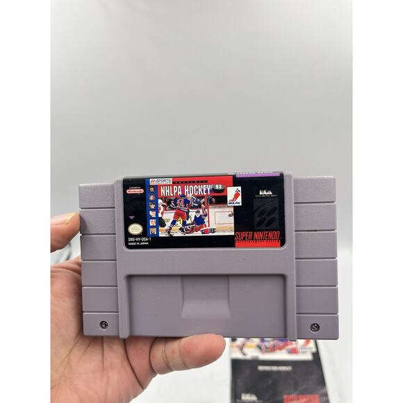 Super Nintendo SNES Game NHLPA Hockey 93 CIB Complete In Box - Picture 6 of 16